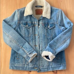 Levi's Sherpa Blue Jean Jacket XS Women’s